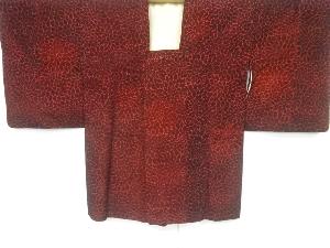 大正ロマン　輪奈ビロード花模様道行コート